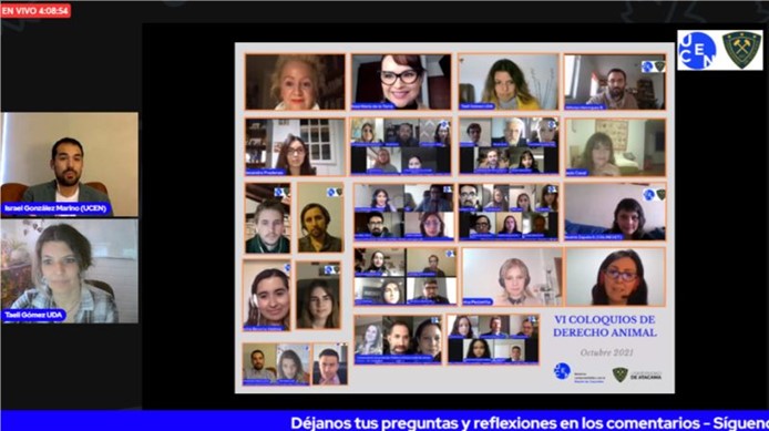 Facultad de Ciencias Sociales y Jurídicas participa en la VI versión de Coloquios de Derecho animal de la Universidad Central