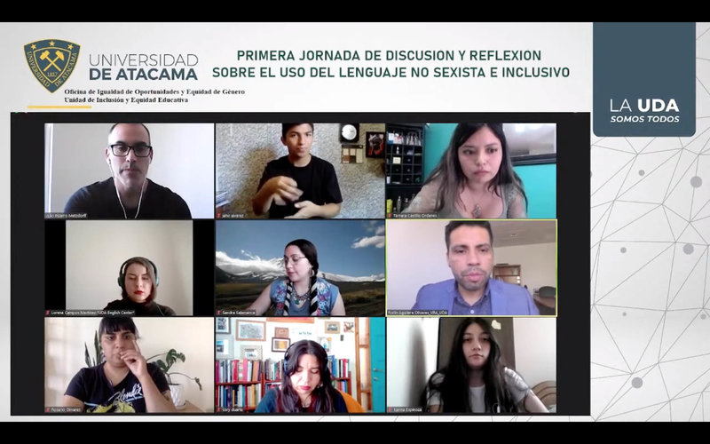 En primera jornada de discusión y reflexión comunidad UDA dialogó sobre el uso de lenguaje no sexista e inclusivo