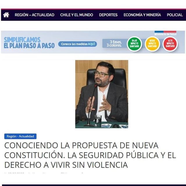Conociendo la propuesta de la nueva constitución. La seguridad pública y el derecho a vivir sin violencia.