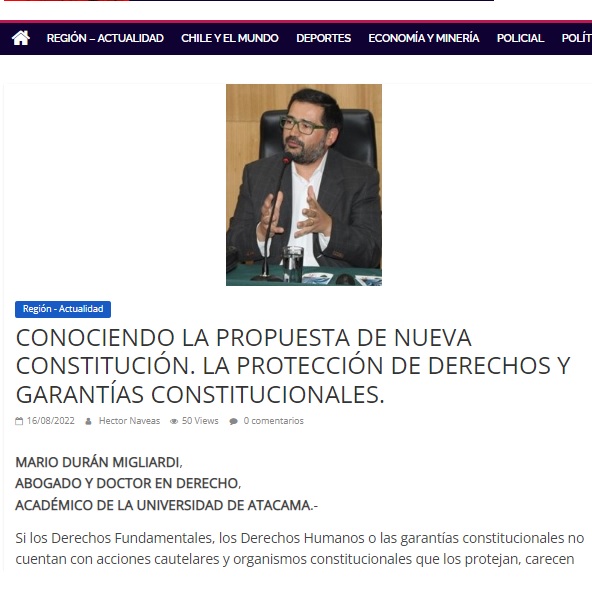 La protección de derechos y garantías constitucionales