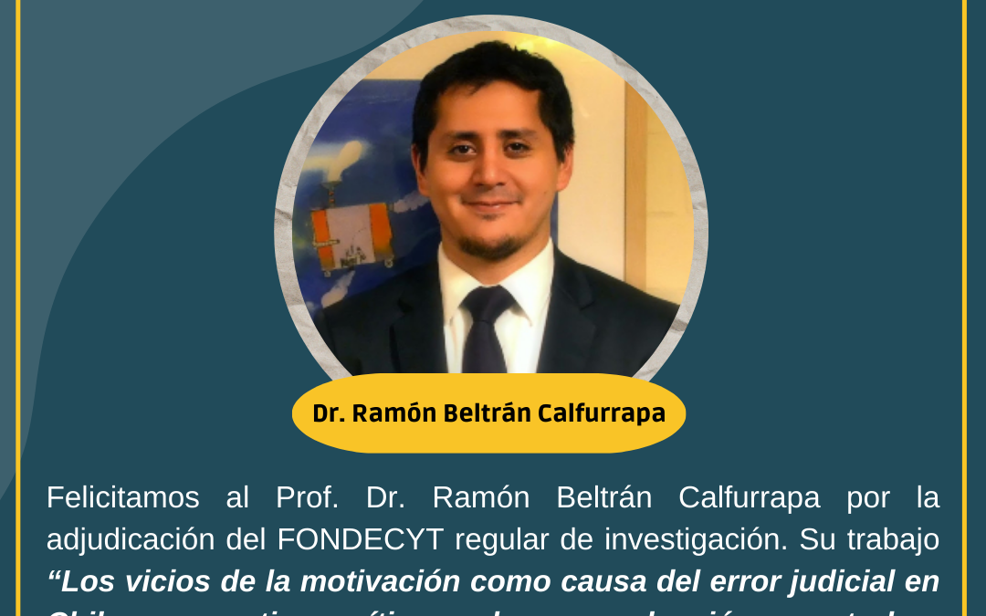 Felicitaciones al profesor Dr. Ramón Beltrán Calfurrapa